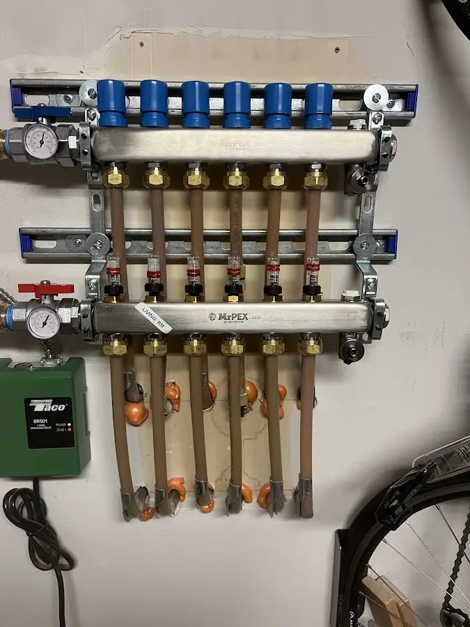 Plumber performing Gas Line Installation at a residential property in Egg Harbor